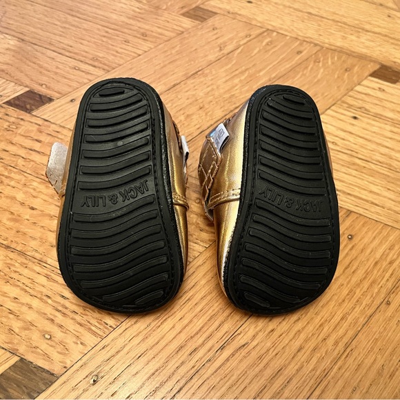 Two Pairs rosegold and pink Lily & Jack Mocs. Two pairs. Size 6-12 months. - Picture 8 of 8